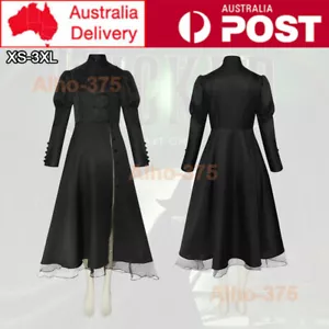 Movie Wicked Elphaba Cosplay Costume Long Dress Christmas Outfits Party Dress Up - Picture 1 of 8