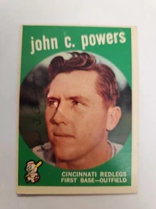 1959 Topps Baseball John C. Powers #489 Cincinnati Redlegs - Bild 1 von 2