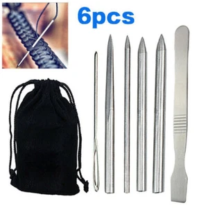 6pcs Paracord Bracelet Stainless Steel Tool Lacing Stitching Needles Tool Set - Bild 1 von 6