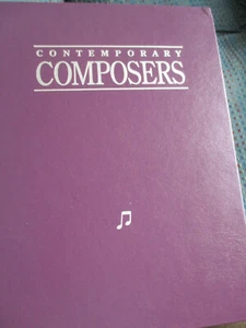 CONTEMPORARY COMPOSERS - 1000+ PAGES - 1992 - LIKE NEW - ST. JAMES PRESS - Picture 1 of 4