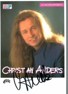 Christian Anders Original Signature On Card No. 6797 A