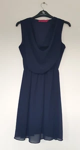 Boohoo Ladies Short Length Evening/Occasion Dress in Navy Blue Design, Size 12 - Picture 1 of 4