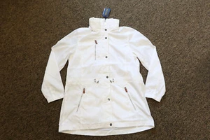 New Ralph Lauren Polo Golf Women's Windbreaker / Rain Jacket - LARGE - White - Picture 1 of 7
