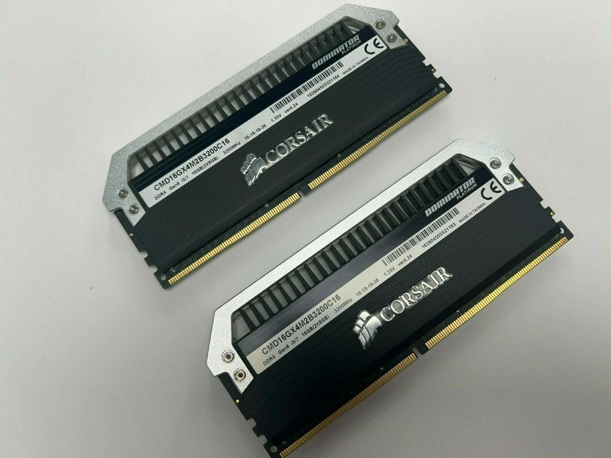 Corsair Dominator Platinum Memory DDR4 16GB (2x8GB), 3200 | eBay