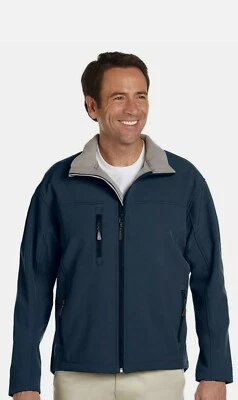 Devon & Jones Men's Size M Zipper Pull Soft Shell Fleece Lined Jacket. D995 - Image 1 of 4