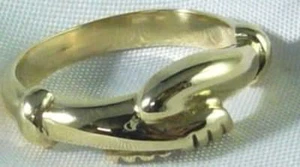 Anillo Santa Rita de Casia de Oro 18k 750 Yellow Gold Saint Rita Ring - Picture 1 of 2