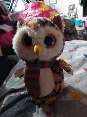 Ty Beanie Boos Wise The Owl Plush, Small Soft Toy - Image 1 of 4