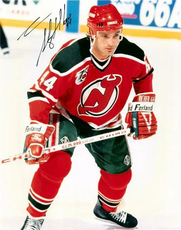 Foto autografiada de Stephane Richer 8x10 (New Jersey Devils) Foto 1 de 1