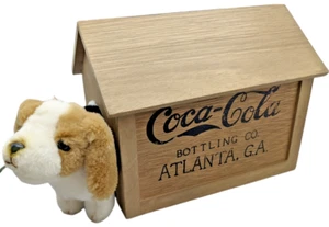 Rare Vintage Coca Cola Bottling Company Atlanta Unique Mini Wooden Dog House EUC - Picture 1 of 4