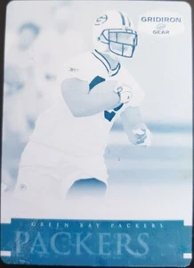 DeShawn Wynn 2007 Donruss Gridiron Gear Rookie PRINTING PLATE #1/1 of 1 Packers - Picture 1 of 2