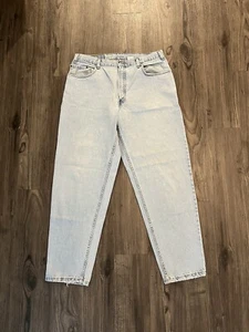 Vintage Levi's 560 Jeans Men’s 38x32 Light Blue Denim Loose Fit Tapered USA 90’s - Picture 1 of 10
