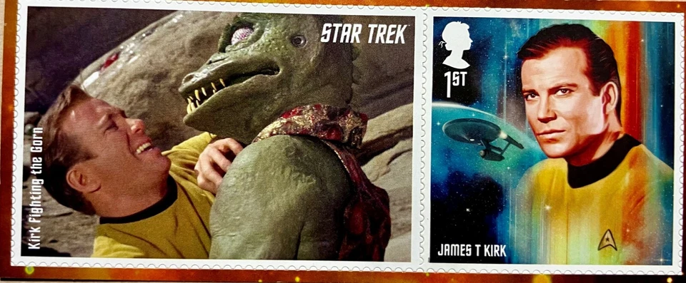 GB LS128d Star Trek Character James T Kirk 1st single MNH 2020 - Image 1 of 1