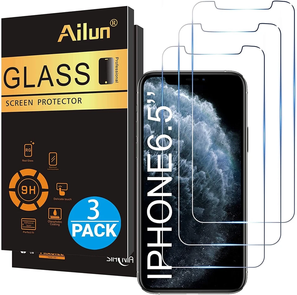 Protector de Pantalla Ailun para iPhone 7 Plus, 8 - Transparente (Paquete de 3) Foto 1 de 4
