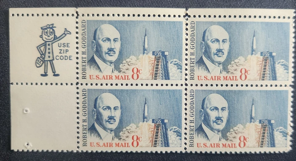 US Scott C69 - Dr Robert Goddard - MNH - 1964 Issue - Block of 4 - Image 1 of 1
