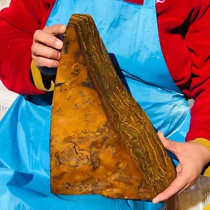 Cristallo di quarzo occhio di tigre naturale grande 12,95 libbre esemplare minerale grezzo guarigione - Foto 1 di 16