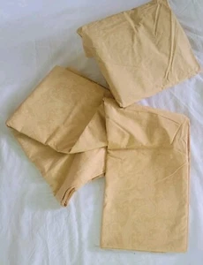 New Vintage Ralph Lauren TWIN Avery Cafe 2pc Sheet Set Tan Paisley Cotton USA - Picture 1 of 9