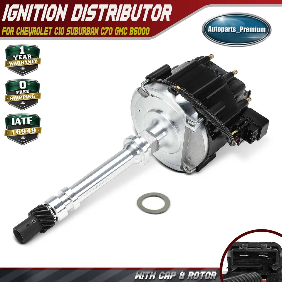 1x Ignition Distributor for GMC C15 Suburban C2500 C3500 Caballero B6000 G35 P25 - Image 1 of 4