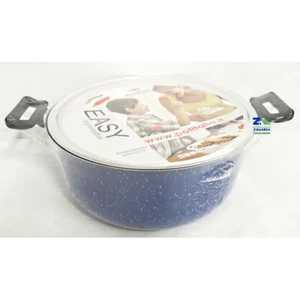 CASSERUOLA 2 MANICI CON COPERCHIO IN ALLUMINIO ANTIADERENTE Cm Ø 26 X 12 h - Foto 1 di 1