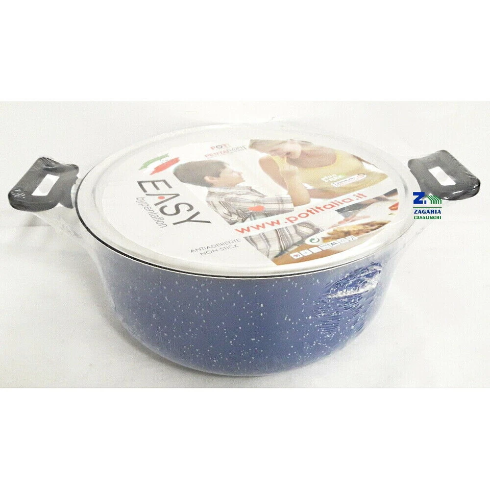 CASSERUOLA 2 MANICI CON COPERCHIO IN ALLUMINIO ANTIADERENTE Cm Ø 26 X 12 h - Immagine 1 di 1