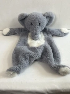 Elephant Sensory Crinkle Rattle Lovey Plush Flatties Grey Toy Missing Tags - Picture 1 of 7
