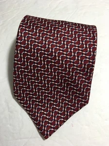 NAUTICA RED WHITE AND BLUE 100% Silk Men's Neck Tie 3D EFFECT  - Picture 1 of 8