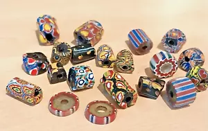 Vintage Antique Venetian African Trade Beads Glass Millefiori - Picture 1 of 5