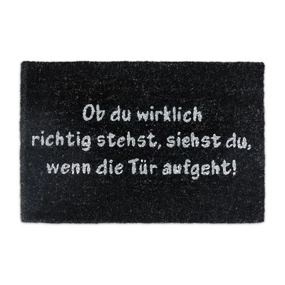 Fußmatte spruch Schmutzfangmatte Türvorleger rutschfest umweltfreundlich - Bild 1 von 4