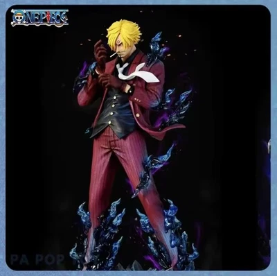 25cm/9.8inch One Piece anime character smoking Sanji PVC Action Figure  - Immagine 1 di 4