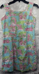 Lilly Pulitzer RAR Größe 4 Palm Beach Toile Krista Etuikleid - Bild 1 von 5