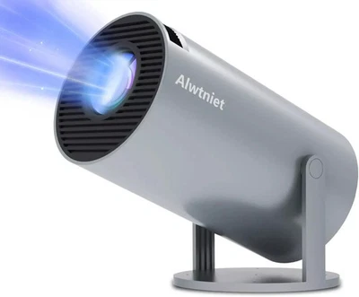 Alwtniet Mini Proiettore Portatile Auto Keystone 5G WiFi BT5.0 Supporto 4K 1080P - Immagine 1 di 4