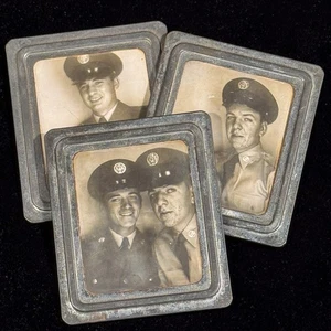 Vtg Gay Couple Military Photo Booth Lot c1950s Photomatic Airmen Portrait LGBTQ+ - Picture 1 of 10