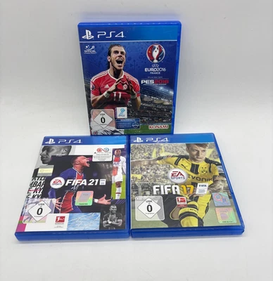 Sony PS4 Playstation 4 FIFA + PES Bundle - Konvolut - 3 Spiele - Bild 1 von 3