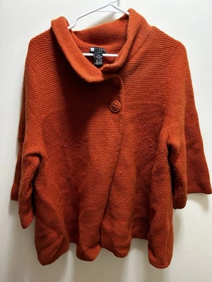 Carole Little Lambs Wool Angora Cardigan Cape Sweater 3X Cottagecore Lagenlook - Image 1 of 4