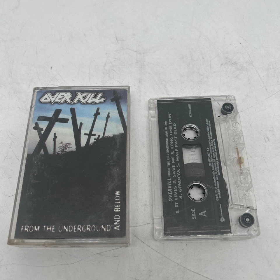 Over Kill From The Underground And Below Cassette Tape Original 1997 Thrash Rock - Image 1 of 4