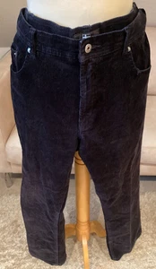 NILS SUNDSTRÖM pantaloni in corda da uomo senza tempo belli taglia 38/32 neri - Foto 1 di 11