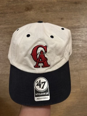 Los Angeles Angels '47 Brand New Clean Up Adjustable Hat Cap - Image 1 of 2