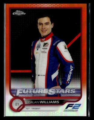 2022 Topps Chrome Sapphire Edition Formula 1 #94 Calan Williams Orange #/25 - Image 1 of 2
