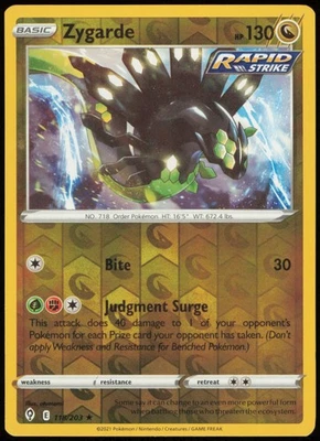 Zygarde 118/203 SWSH07: Evolving Skies Reverse Holo - LP2 - Image 1 of 2