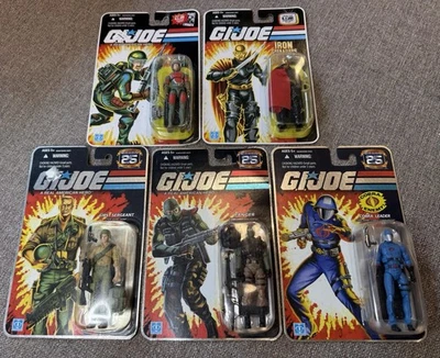 GI Joe 25th 3.75 Figures Lot Of 5: Sgt Flash Destro Foil Beachhead Cobra Duke - Image 1 of 4
