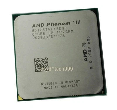 AMD Phenom II X6-1065T HDT65TWFK6DGR CPU 6Core Socket AM3 2.9GHz 95W Processor - Image 1 of 4