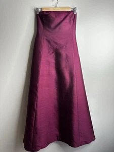 Vtg Ralph Lauren Maxi Gown Dress Sz 2 Dark Romantic 100% Silk Gothic Sleeveless - Picture 1 of 17