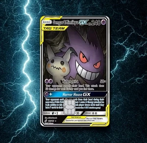 Recubrimiento/calcomanía adhesiva para tarjeta de crédito GENGAR&MIKYU GX TEAM UP - Imagen 1 de 1