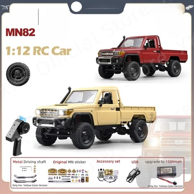 Rc Car 1:12 Full Scale 2.4G 4WD 280 Motor Pickup Truck Model Car for Boys Adult - Image 1 of 4