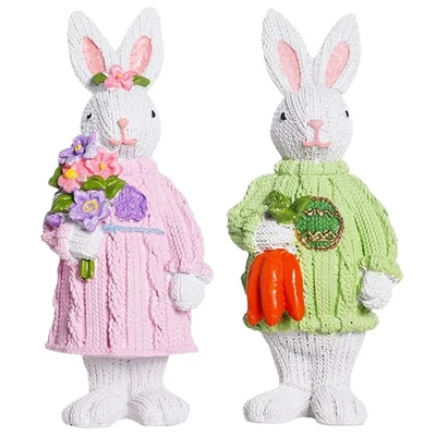 Spring Easter Carrot Bunny Resin Ornament for Holiday Table Decoration - Image 1 of 4