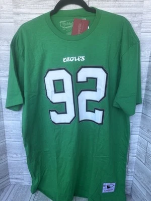 Camiseta Mitchell & Ness Philadelphia Eagles Reggie Blanca #92 Para Hombre Grande Nueva con Etiquetas Foto 1 de 3