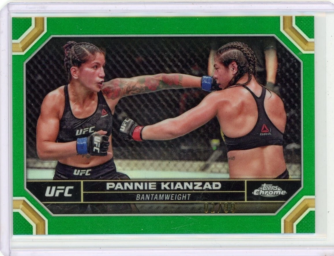Pannie Kianzad 2024 Topps Chrome UFC Green REfractor 02/99