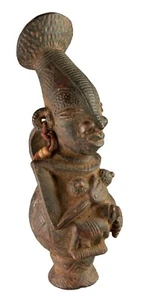 Mangbetu Krug Terrakotta Topf, Afrikanische Vase 27 cm # 17496 - Bild 1 von 9