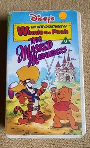 Disney Whinnie the Pooh the masked marauders VHS children kids - Picture 1 of 3