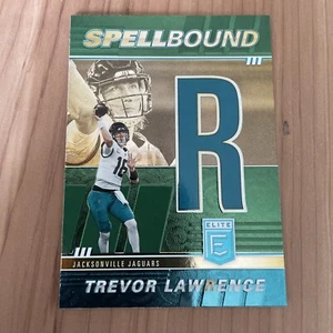 2022 Donruss Elite Trevor Lawrence Spellbound R Jaguars GREEN PARALLEL - Picture 1 of 2