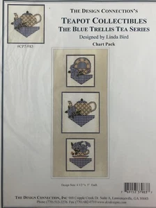 The Blue Trellis Series Counted Cross Stitch Chart ~ The Design Connection - Picture 1 of 2